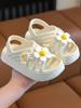 Summer EVA anti-slip soft sole sandals with flower pattern for girls, suitable for indoor and outdoor use