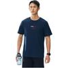 Anta Comfortable Simple Letter Round Neck Pullover Versatile Fashion Short Sleeve T-Shirt Men Tops Midnight-Blue 152527136-3