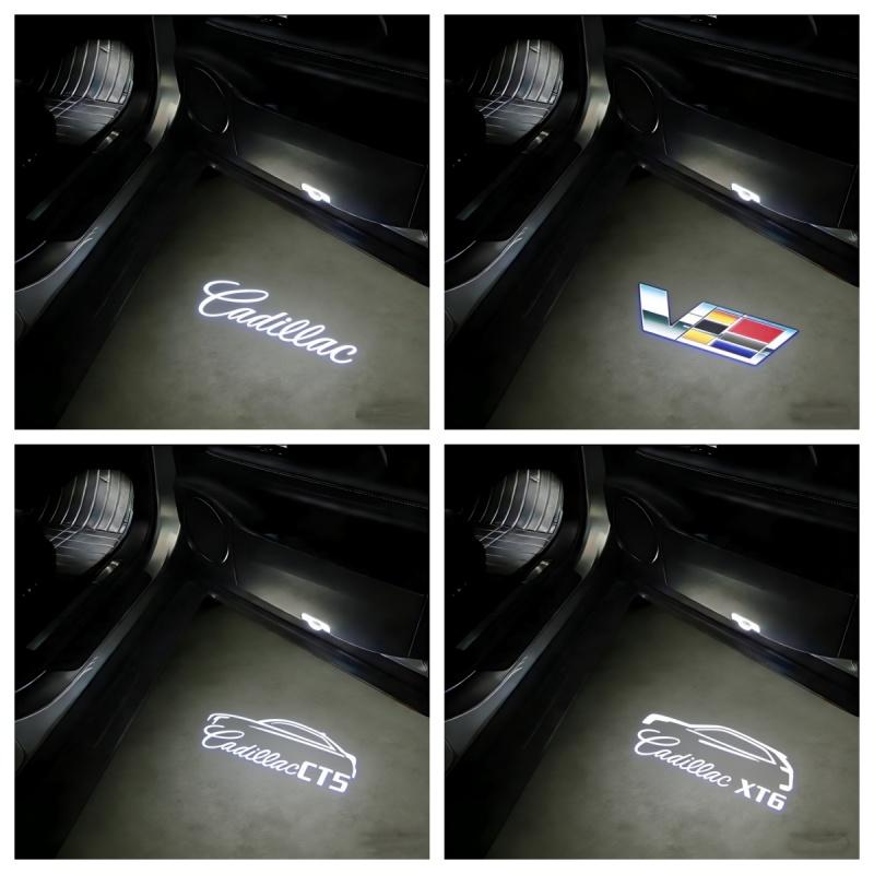 for Cadillac SRX XT4 XT5 XT6 ATS XTS CTS CT6 2018 2019- 2025 Led Welcome Car Door Light Projector Ghost Shadow Lamp Accessories AIX1