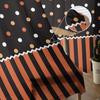 Halloween Stripes Polka Dot Pattern Tulle Curtains For Living Room Modern   Yarn Window Drapes Sheer Curtains for Bedroom