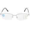 Metal Multifocal Fatigue Relief Reading Glasses Anti Blue Rays Presbyopic Glasses