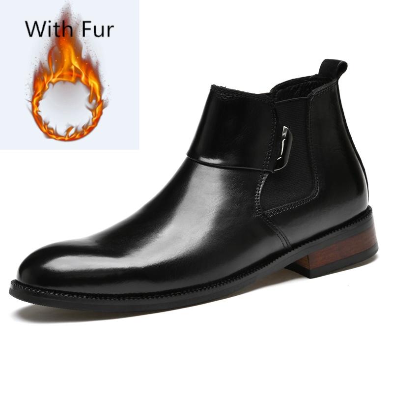 

Men Boots Men Autumn & Winter Fashion Shoes Men Leather Lace-Up Boots Male Comfy Classic Casual Shoes 45