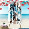 1pc Football Star Messi Beach Towel, Soft Beach Towel Suitable for Beach Swimming, Outdoor Camping and Traveling