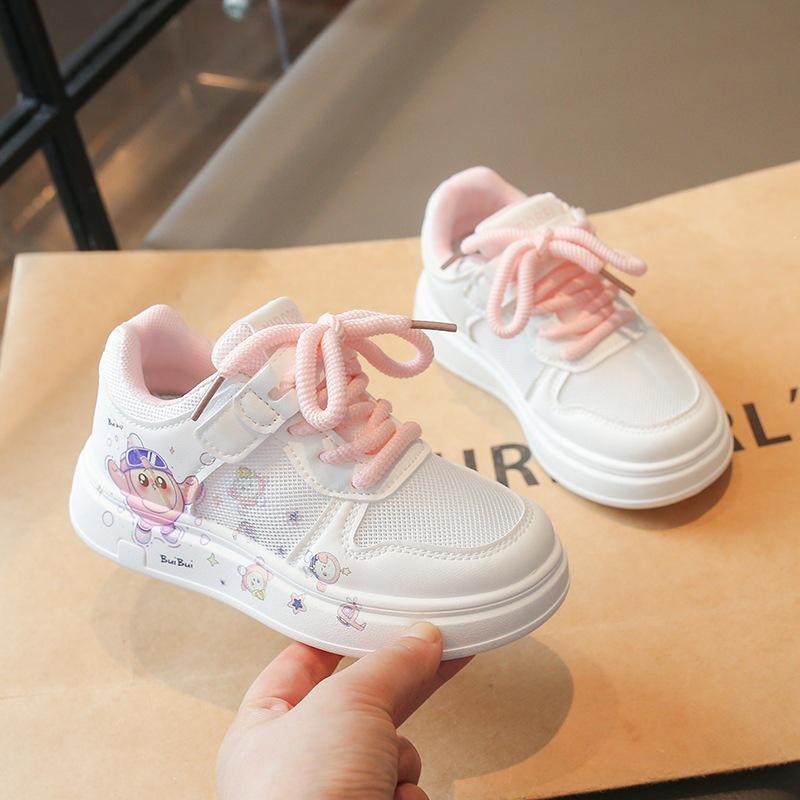 Cartoon Princess Style Girls' Soft Sole Canvas Shoes - Cute, Stylish, Casual Spring/Summer 2026