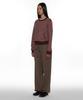 PARTIMENTO WOMEN Pwc Two-Way Pocket Knit Crew_Plum Stripe