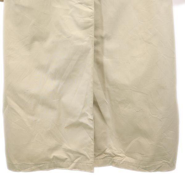 LONDON FOG 80s Vintage Long Sleeve Trench Coat 8 Khaki Back Check Women Used