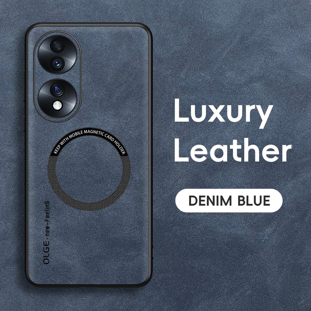 Magnetische Retro Leder Soft Case Für Honor 70 90 50 Honor70 Honor90 Honor50 Kabelloses Laden Handyhülle Abdeckung