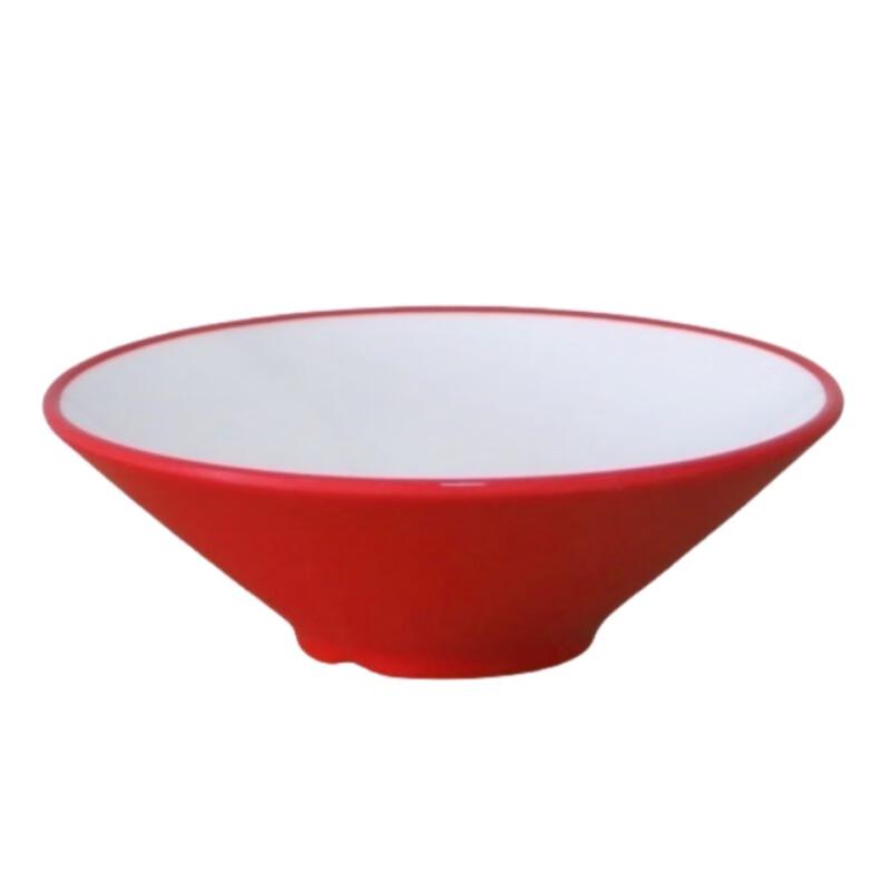 Durable Melamine Two-Tone Conical Noodle Bowl
