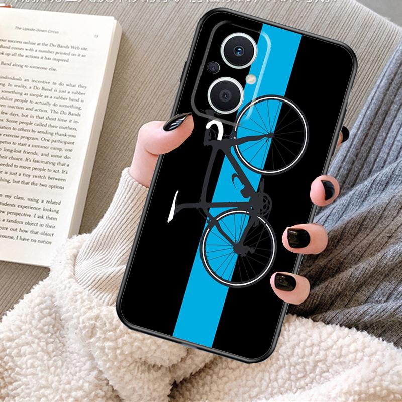 Bike Cycling Art Case For OPPO Reno 12F 12 13 11 F 8T 7 8 10 Pro OPPO Find X8 X6 Pro X3 X5 Lite Cover Fundas