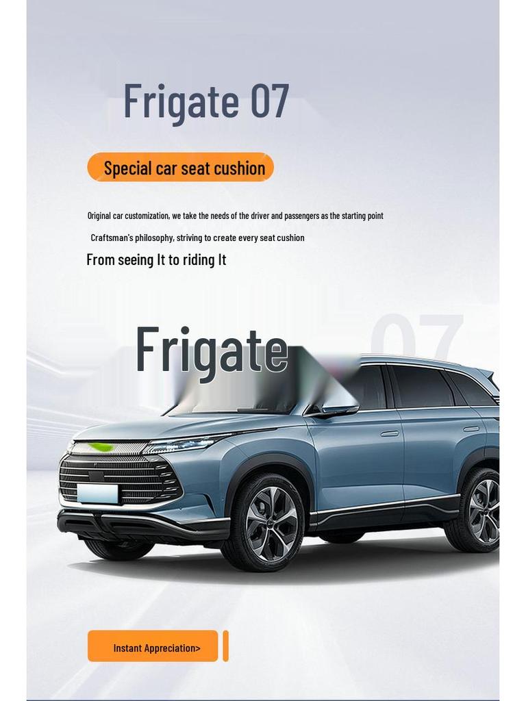 BYD Frigate 07: Five-Seat All-Season Full Leather Car Cushion.