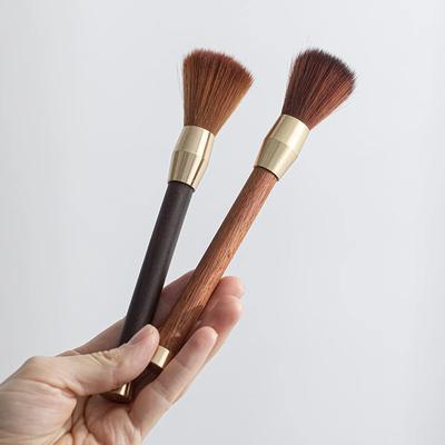Brosse à café, brosse de nettoyage pour moulin à grains, brosse douce à manche en bois pour le nettoyage du comptoir, brosse de nettoyage pour poudre de café