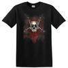 Skull Swords Graphic T Shirt Heavy Metal Music Tee Red Design