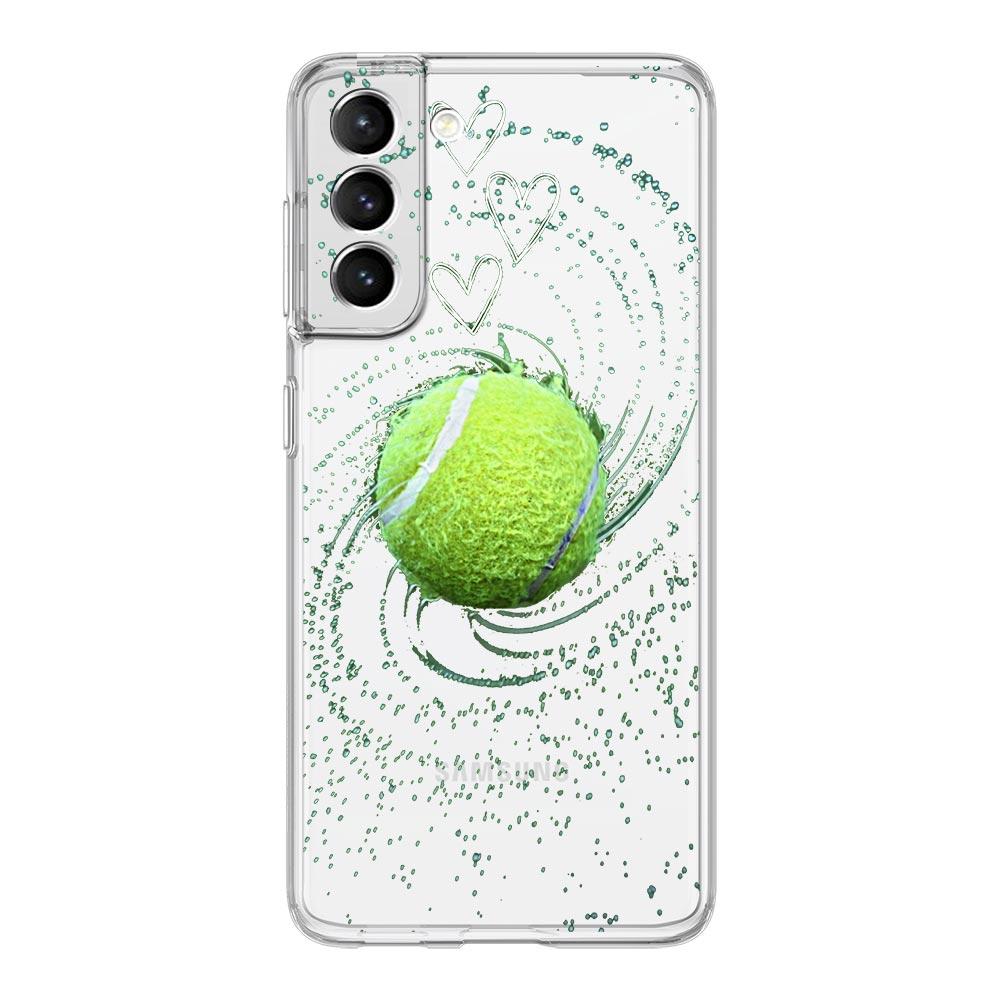 

Tennis Ball Sport Clear Phone Case For Samsung Galaxy S24 Plus S23 FE S22 S21 S20 Ultra 5G S10 S10E S9 S8 Silicone Cover Samsung S22 5G