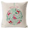 Pillow Cushion Cover Linen Santa Claus Pillow Cover Linen Material