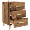 Nightstand Reclaimed Wood 40 x 40 x 66 cm Engineered Wood