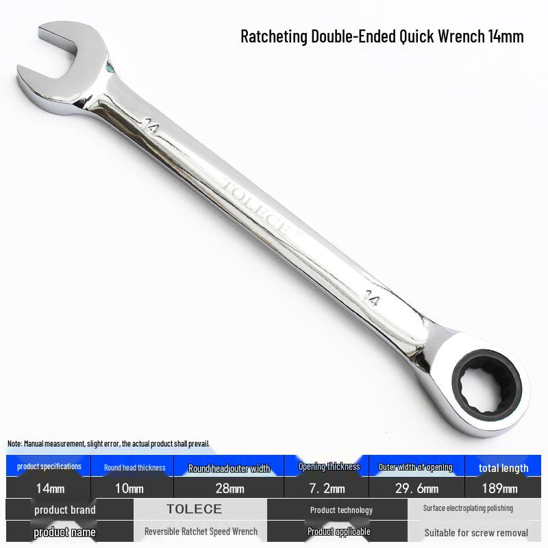 QuickTorx Reversible Ratchet Open-End Wrench