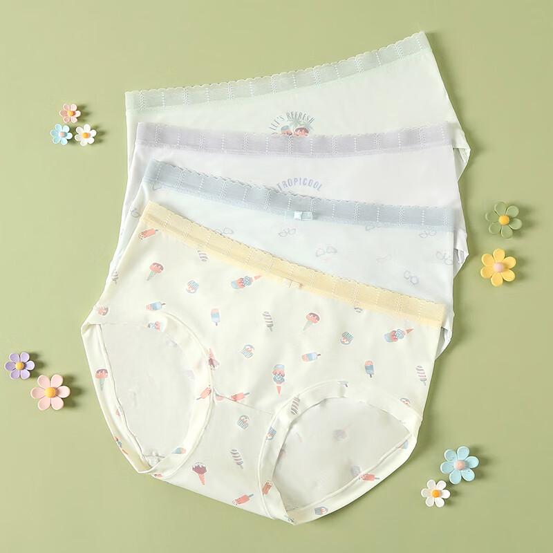 Fenteng Kean Women's Mid-Waist Briefs 4-Pack