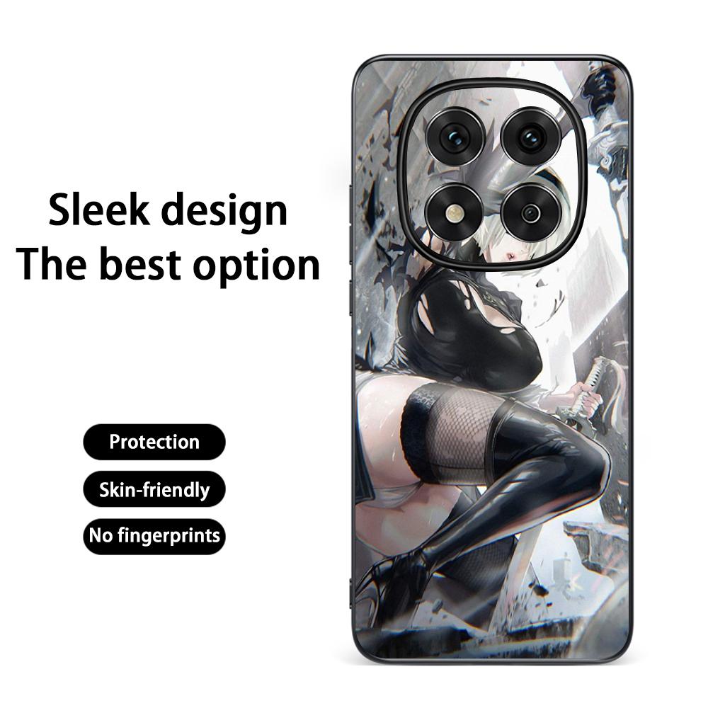 

Nier automata sexy game girl pattern Phone Case For Redmi Note 14 13 12 11 Pro Plus S 5G 14C A3 Soft Black Phone Cover Redmi 12C