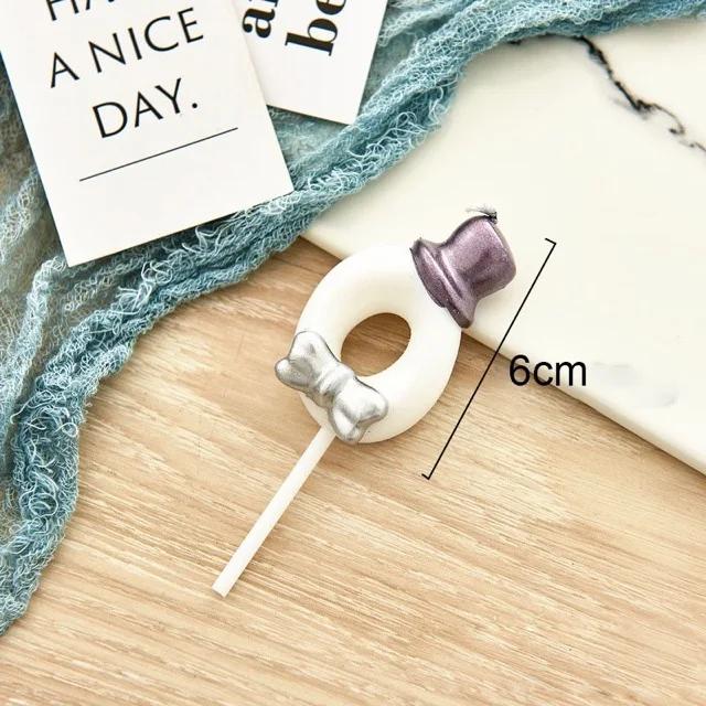 Cute Bowknot Birthday Number Candle Boys Gilrs 0-9 Number Cake Decor Digital Candles Topper Cupcake Party Decoration Supplies