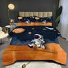 Astronaut Digital Print Duvet Cover Set - 3 Piece, Animal Design, Thickened Comforter Set