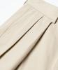 CONNECT KINLOCH Washed Cotton Loose Fit Double-Pleat Pants [Beige]