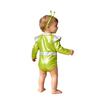 Baby Girls Color Block Alien Outfit Long Sleeve Press Button Crotch Metallic Romper Photography Costume