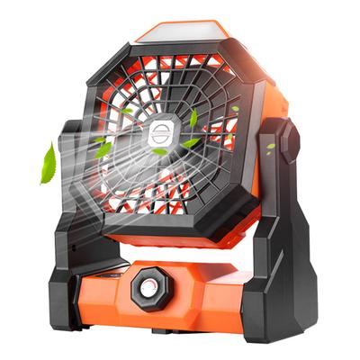 Aoresac Portable Outdoor Camping Fan for Tents Stepless Speed Adjustable 270 Degrees  Rotation with LED