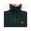 Fred Perry [womens] Half Zip Knit   Night Green Afpf2438134 Q20 qzgAfpf2438134 Q20