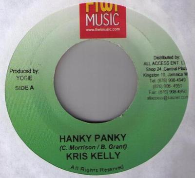 7inch Record KRIS KELLI / BRAHYHAN ART - Hanky Panky / Rocking The Blus NONE FiWi Music Jamaica Reggae, Ska & Dub Used