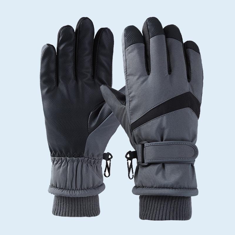 Vodotěsné dotykové cyklistické a lyžařské rukavice, větruodolné a teplé na podzim a zimu
