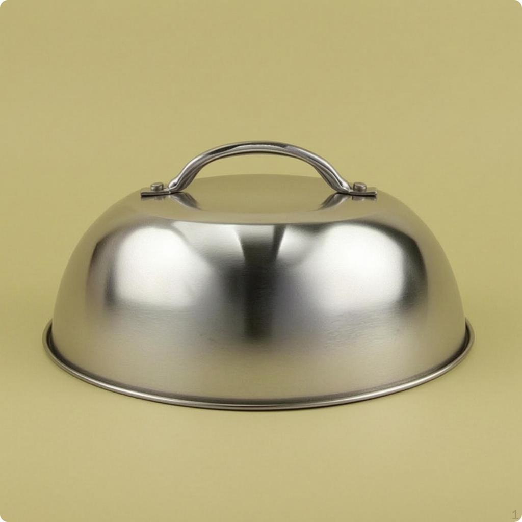 Heat Dome Cover Stainless Steel Melting Flat Surface Basting for Home Cooks, Chefs,