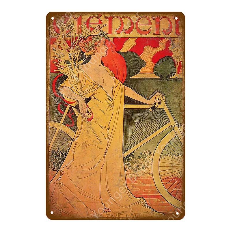 Ride Bicycle Metal Tin Signs Motor Cycling Riding Bike Vintage Poster Bar Pub Club Home Room Decor Wall Sticker Plaque YJ210