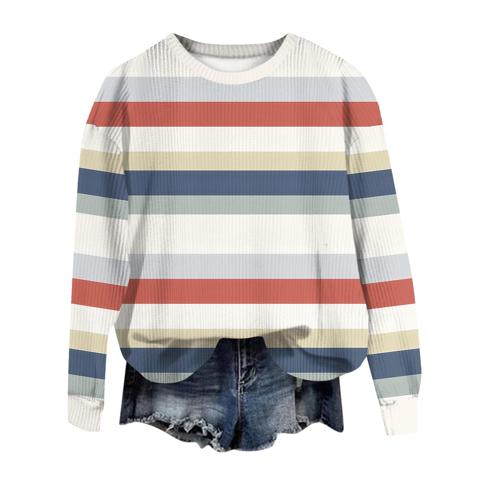 

Женский модный повседневный шерстяной трикотажный пуловер с длинным рукавом и круглым вырезом XXL