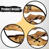 Wood Wall Clock Decorative Non Ticking Fashion Rustic Quiet Hollow for Kids Room Living