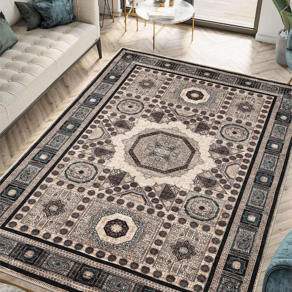 American Persian Carpet Living Room Fully Covered Large Area Sofa Carpet Bedroom Bedside Carpet