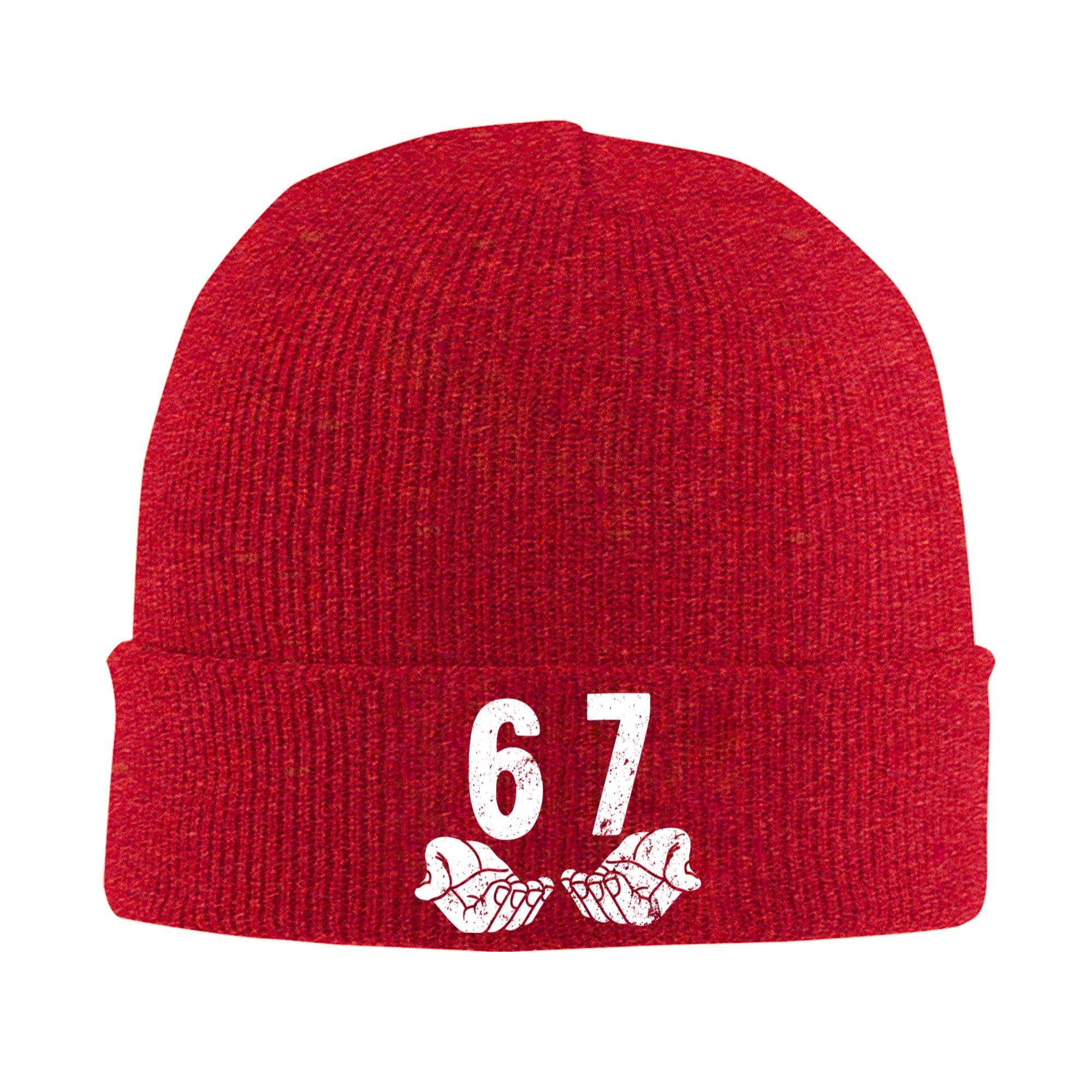 

67 Meme Hand Funny Gen Alpha Slang Humor Knitted Hat Vintage Caps Unisex Adult Outdoor Beanie Hats Autumn Elastic Bonnet Hats One Size