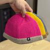 Landlord Knitted Hat for Men and Women Short Watermelon Woolen Hat Dome Cold Hat Autumn and Winter Warm Casual Pullover Melon Skin Hat