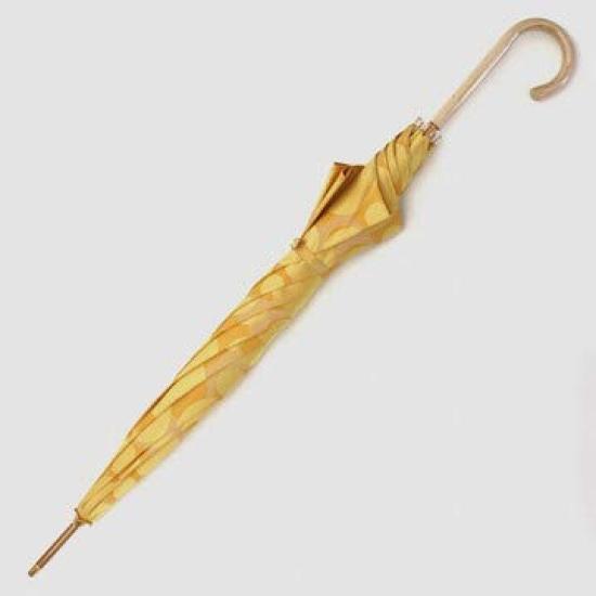Makita Shoten Umbrella for Rain Long Nordic Jacquard Made in 16241112 Women, Umbrella, Umbrella, (Bubble), Yellow, Hand-Opened, Japan,