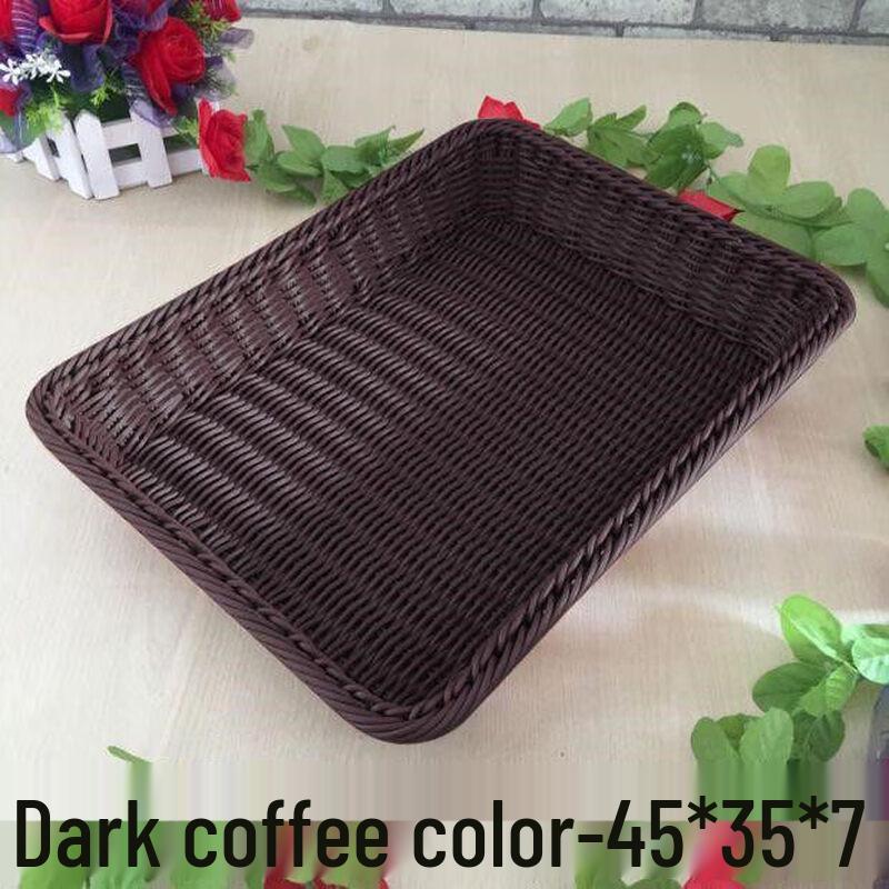 Imitation Rattan Fruit and Bread Basket