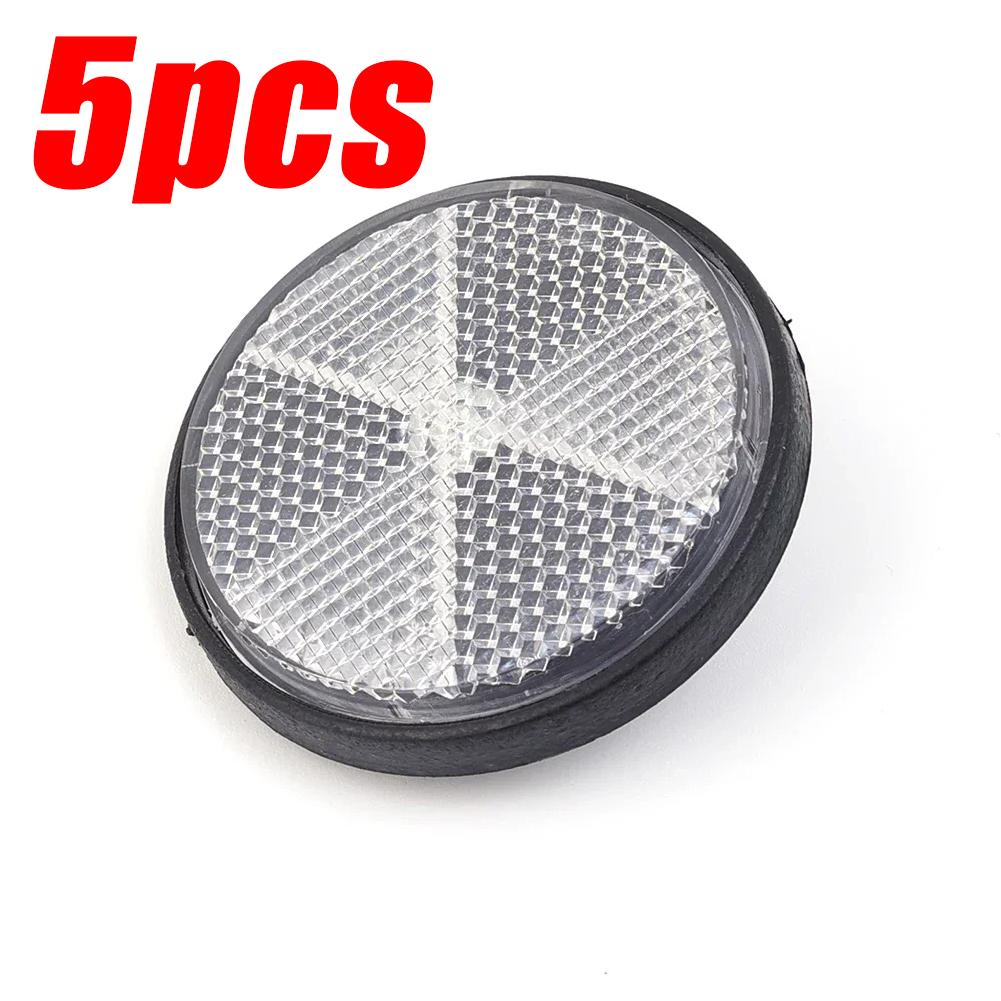 1/5pcs Circular Reflector Universal Car Trucks Motorcycle ATV Bikes Bicycle Reflector Safety Reflector Motorcycles Accessories