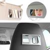 New Car Makeup Mirror Stainless Steel Portable Auto Sun-Shading Visor HD Mirrors Interior Universal Car-styling