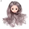 30CM Doll Head With Long Curly Hair Straight Wig For 16cm Dolls Accessories Removable Joint Toys DIY Head For 1/6 BJD Dolls