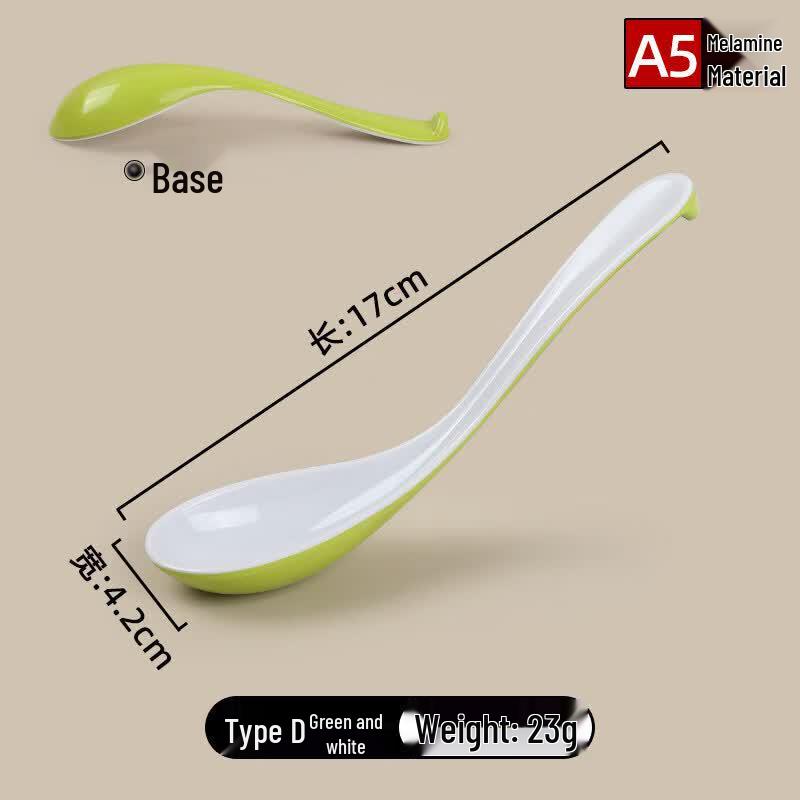 Commercial Melamine Long-Handled Soup Spoon