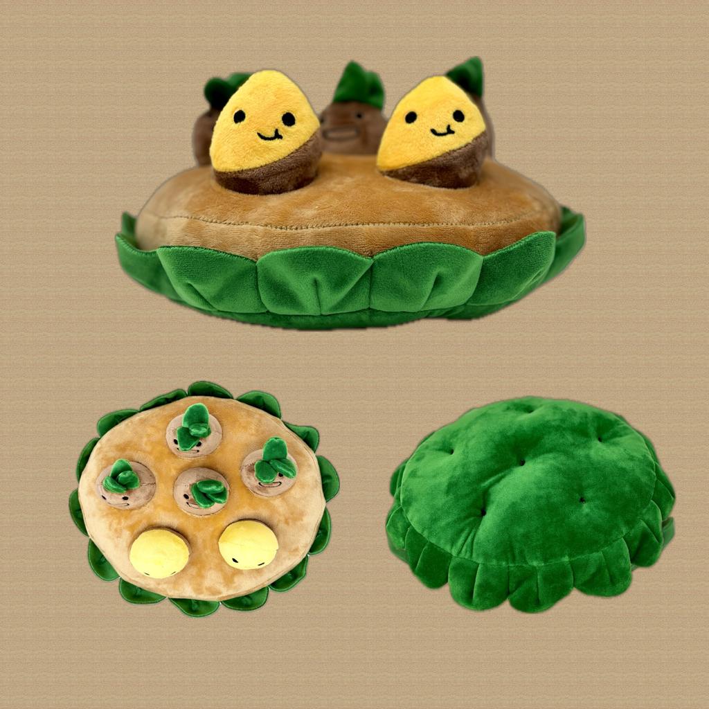 Haremaru Dog Potato Field Potato Educational Pet Stress Treat Squeaky Plush Toy Toy, Digging, Nosework, Toy, Relief, Hunting,