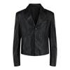 Leather Blazer Black
