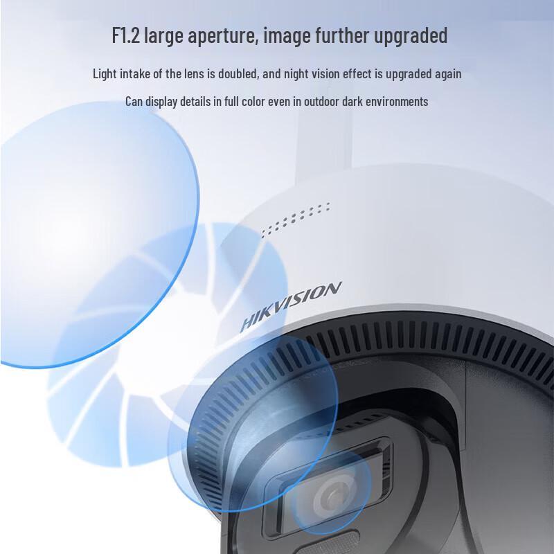 HIKVISION T1S4M 4G Solar AI PTZ Sicherheitskamera mit 360° Nachtsicht CN-Stecker (Adapter enthalten)