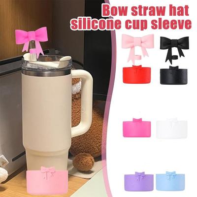 Reusable Drinking Straw Tips Lids Protective Bottle Boot Sleeve  for Stanley 40/30oz Tumbler Cups