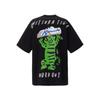 ONITSUKA TIGER Übergroßes Grafik-T-Shirt Bequem Lässig Einfach Kurzarm Bedrucktes T-Shirt Unisex Oberteile Schwarz 2183B623_001
