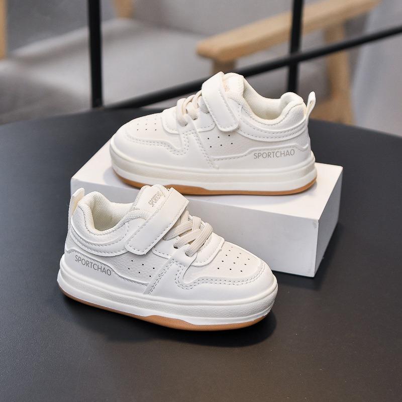 Boys' Walking Shoes Spring/Autumn New Arrivals, Toddler & Infant Sneakers, Girls' White Shoes, Children's Low-Top Casual Sneakers.