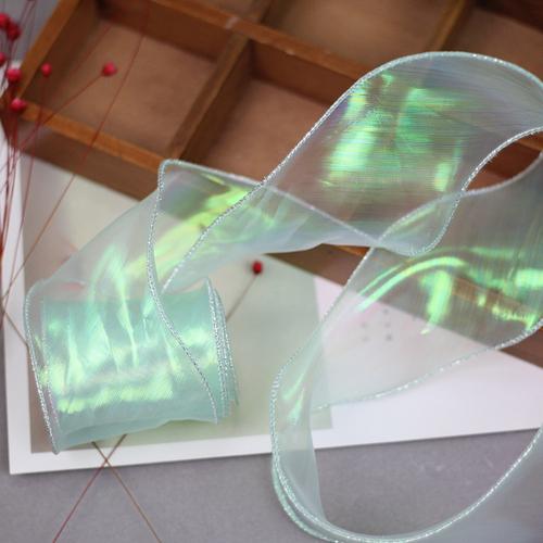 

Органза Кружевная Лента Для Бантов DIY Рукоделия Принадлежности 6см Шириной Волнистая Швейная Ткань Для Выпечки Упаковка Подарков Декоративная Отделка для Сумки 5 ярдов 6cm 5Y